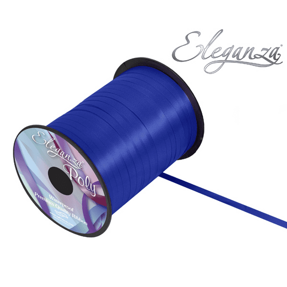 Eleganza Navy Blue Balloon Ribbon - 500 yard x 5mm curling ribbon for balloons.