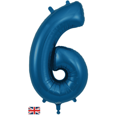 Oaktree UK 603165 Ballon chiffre géant 6 Doré 76,2 cm