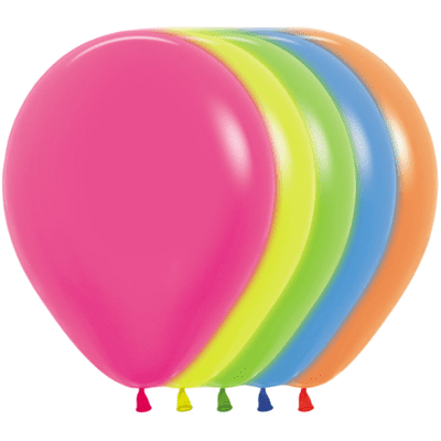 Neon Assorted 12 inch Balloons - Sempertex 12