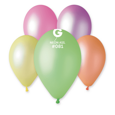 Neon Assorted 13 inch Balloons - Gemar 13