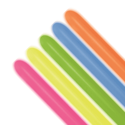 Neon Assorted 260 Balloons - Sempertex 260 Balloons 100pcs