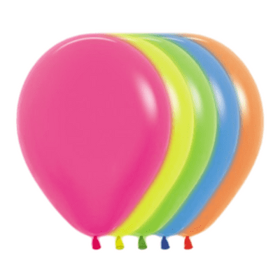 Neon Assorted 5 inch Balloons - Sempertex 5