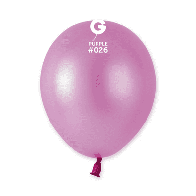 Neon Purple 5 inch Balloons - Gemar 5