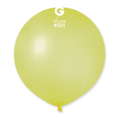 Neon Yellow 19 inch Balloons - Gemar 19