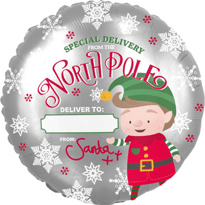 North Pole Elf Message Foil Balloon (18