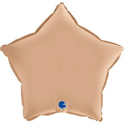 Nude Satin Star Foil Balloon (18