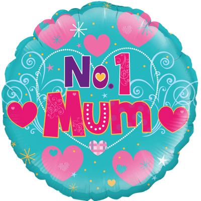 Number 1 Mum Foil Balloon (18