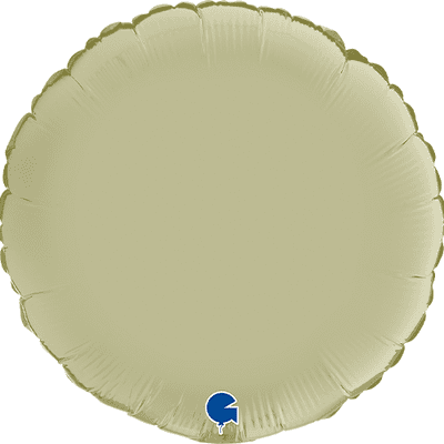 Olive Satin Round Foil Balloon (18