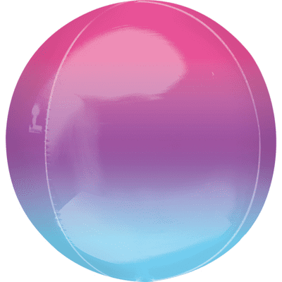 Ombre Orbz Balloon - Purple & Blue Ombre Orbz (15