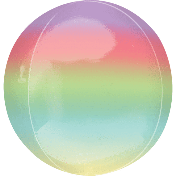 Ombre Orbz Balloon - Rainbow Ombre Orbz Balloons
