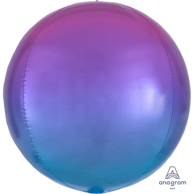 Ombre Orbz Balloon - Red & Blue Ombre Orbz (15