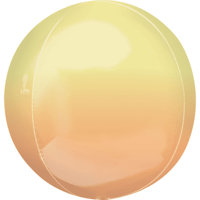Ombre Orbz Balloon - Yellow & Orange Ombre Orbz (15
