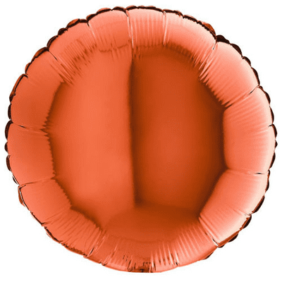 Orange Round Foil Balloon (18