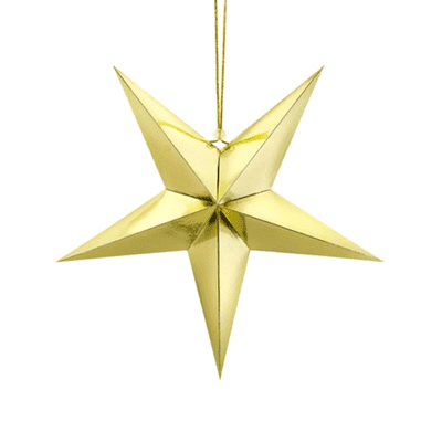 Paper Star Metallic Gold (45cm) 1pc