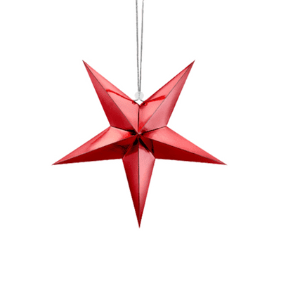 Paper Star Metallic Red (30cm) 1pc