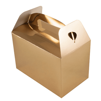Party Boxes (Metallic Gold) 6pcs