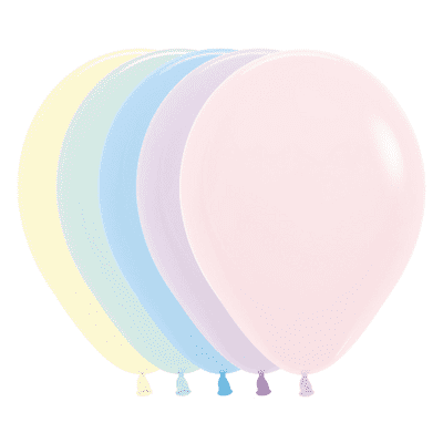 Pastel Assorted 12 inch Balloons - Sempertex 12