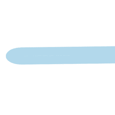 Pastel Blue 260 Balloons (Nozzle Up) - Sempertex 260 Balloons 50pcs