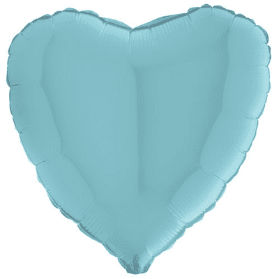Pastel Blue Heart Foil Balloon (18