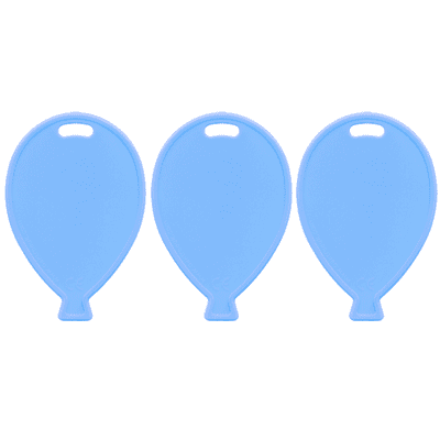Pastel Blue Plastic Balloon Shape Weights 100pcs