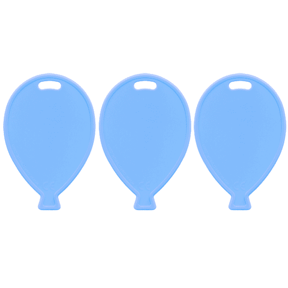 Pastel Blue Plastic Balloon Shape Weights | Free Delivery available
