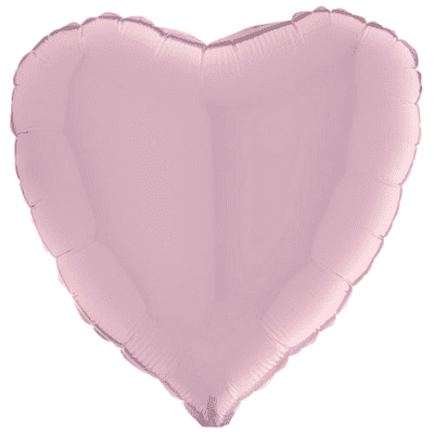 Pastel Pink Heart Foil Balloon (18