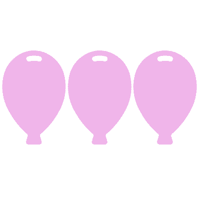 Pastel Pink Plastic Balloon Shape Weights 100pcs