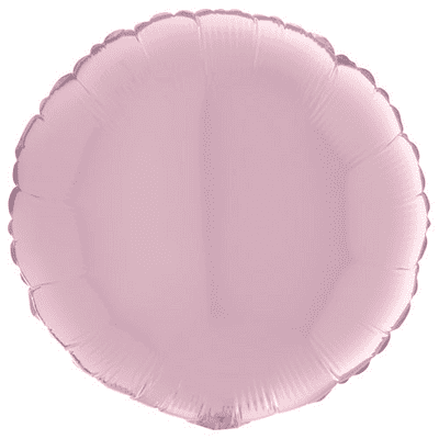 Pastel Pink Round Foil Balloon (18