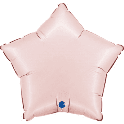 Pastel Pink Satin Star Foil Balloon (18