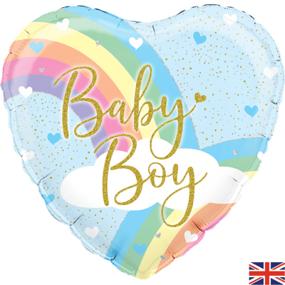 Pastel Rainbow Boy Foil Balloon (18