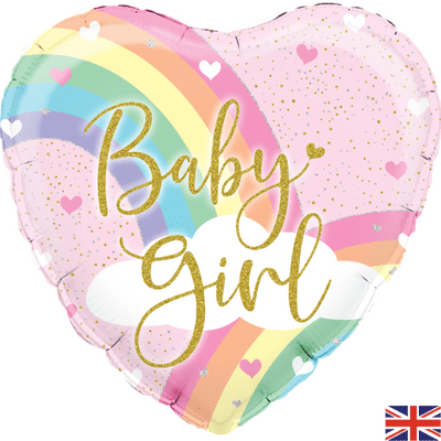 Pastel Rainbow Girl Foil Balloon (18