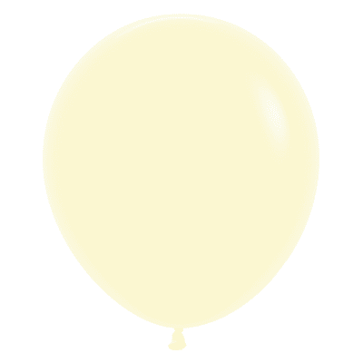 Pastel Yellow 18 inch Balloons - Sempertex 18