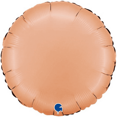 Peach Satin Round Foil Balloon (18