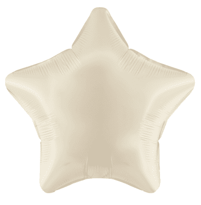 Pearl Ivory Star Foil Balloon (19