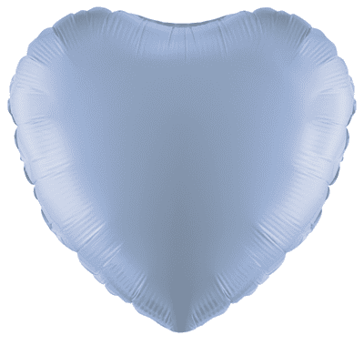 Pearl Light Blue Heart Foil Balloon (18