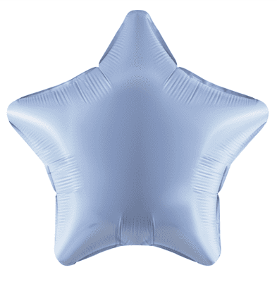 Pearl Light Blue Star Foil Balloon (19