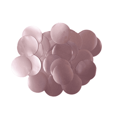 Pearl Light Pink Foil Confetti | 10mm Metallic Round | 50g Bag