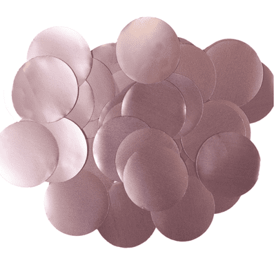 Pearl Light Pink Foil Confetti | 25mm Metallic Round | 50g Bag