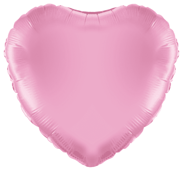 Pearl Pink Heart Foil Balloon - 18" Oaktree Foil Balloons | Free Delivery
