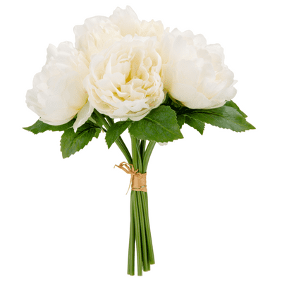 Peony Bunch (Cream) 36cm (Eleganza) 1pc