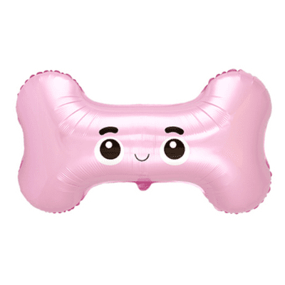 Pink Bone Large Foil Balloon 1pc (Flexmetal 30