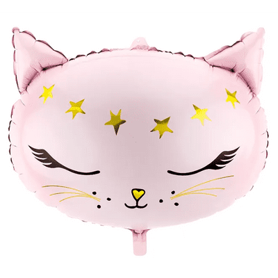 Pink Cat Large Foil Balloon 1pc (PartyDeco)