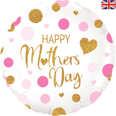 Pink Confetti Mothers Day Foil Balloon (18