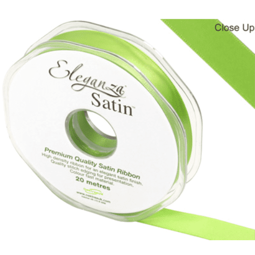 Pistachio Double Faced Satin Ribbon 15mm x 20m | Free Delivery