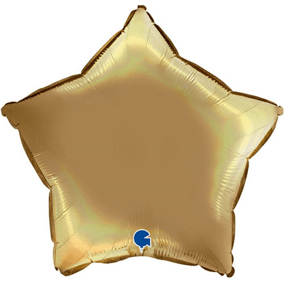 Platinum Champagne Star Foil Balloon (18