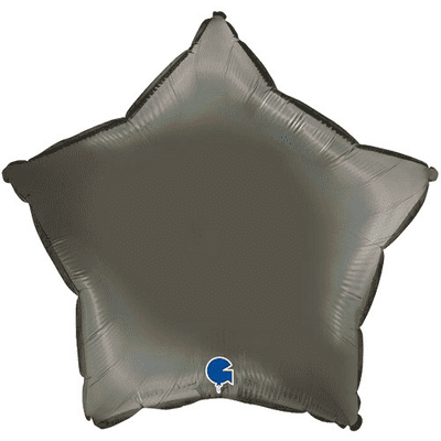 Platinum Grey Star Foil Balloon (18
