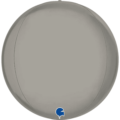 Platinum Pure Grey Globe Balloon (15