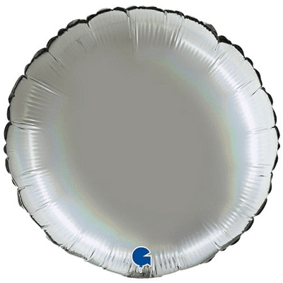 Platinum Pure Grey Round Foil Balloon (18