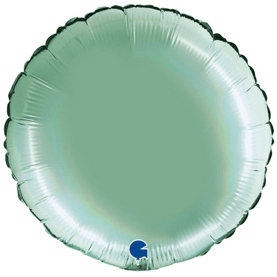 Platinum Tiffany Blue Round Foil Balloon (18