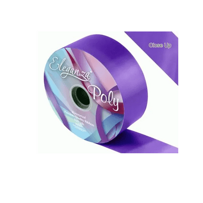 Purple Poly Ribbon 50mm x  91m (Eleganza) 1pc
